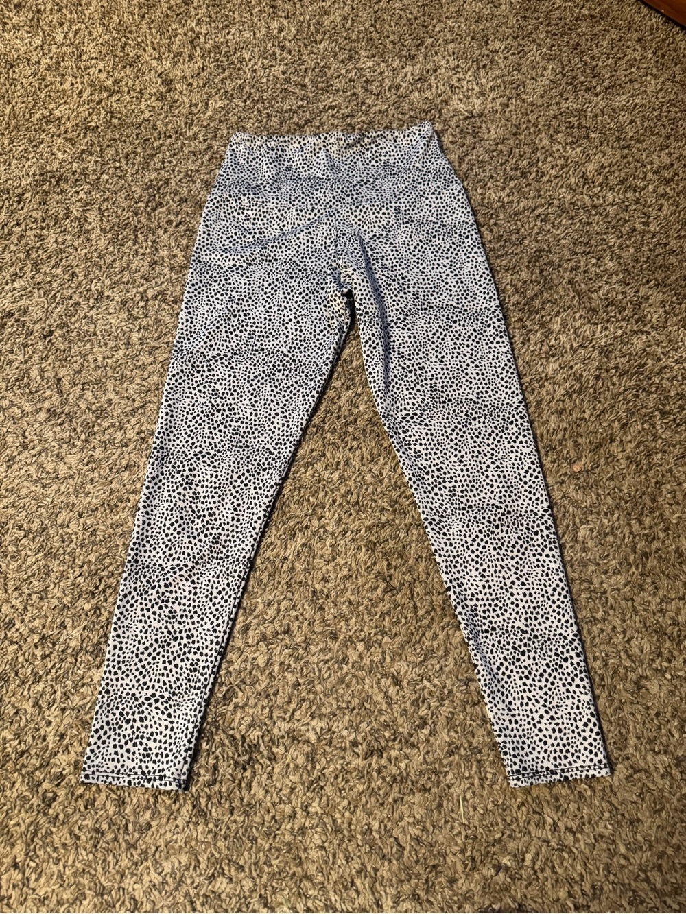 Black and White Speckled Leggings - Picture 2 of 3